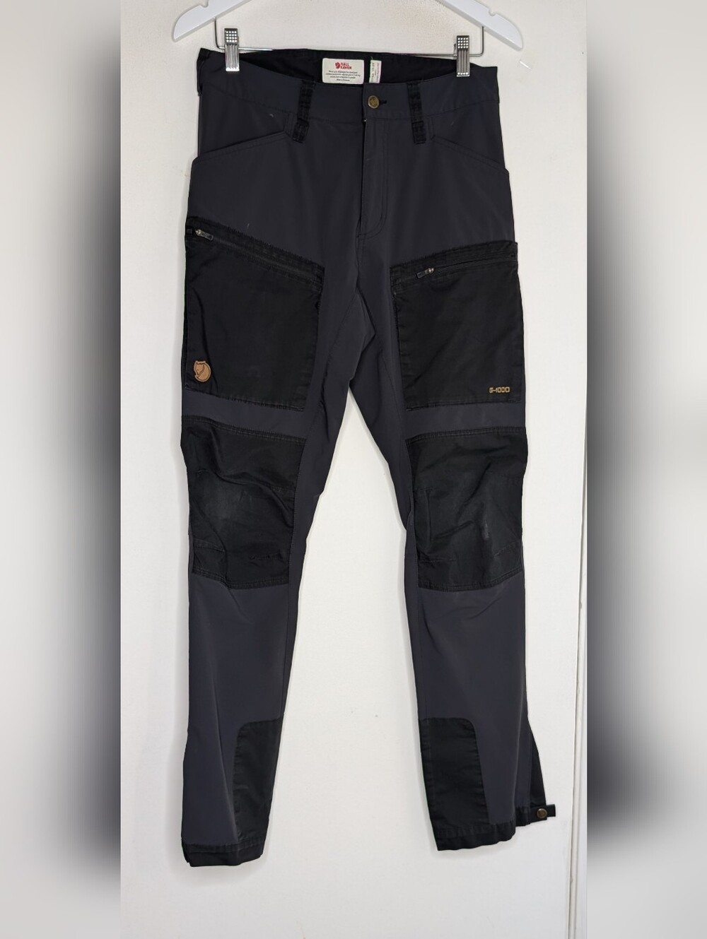 Fjällräven Keb Agile Trousers Men’s Trekking pants Black, Size 29x32 | G-1000